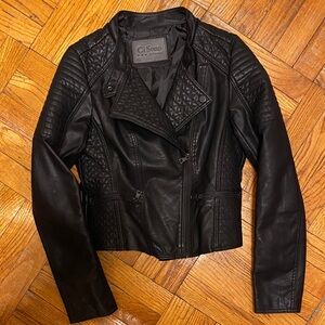 Ci Sono By Cavalini Faux Leather Moto Jacket